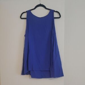 Old Navy Blue Asymmetrical Tank Top